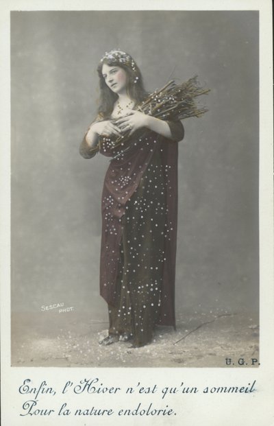 Woman in winter by French Photographer